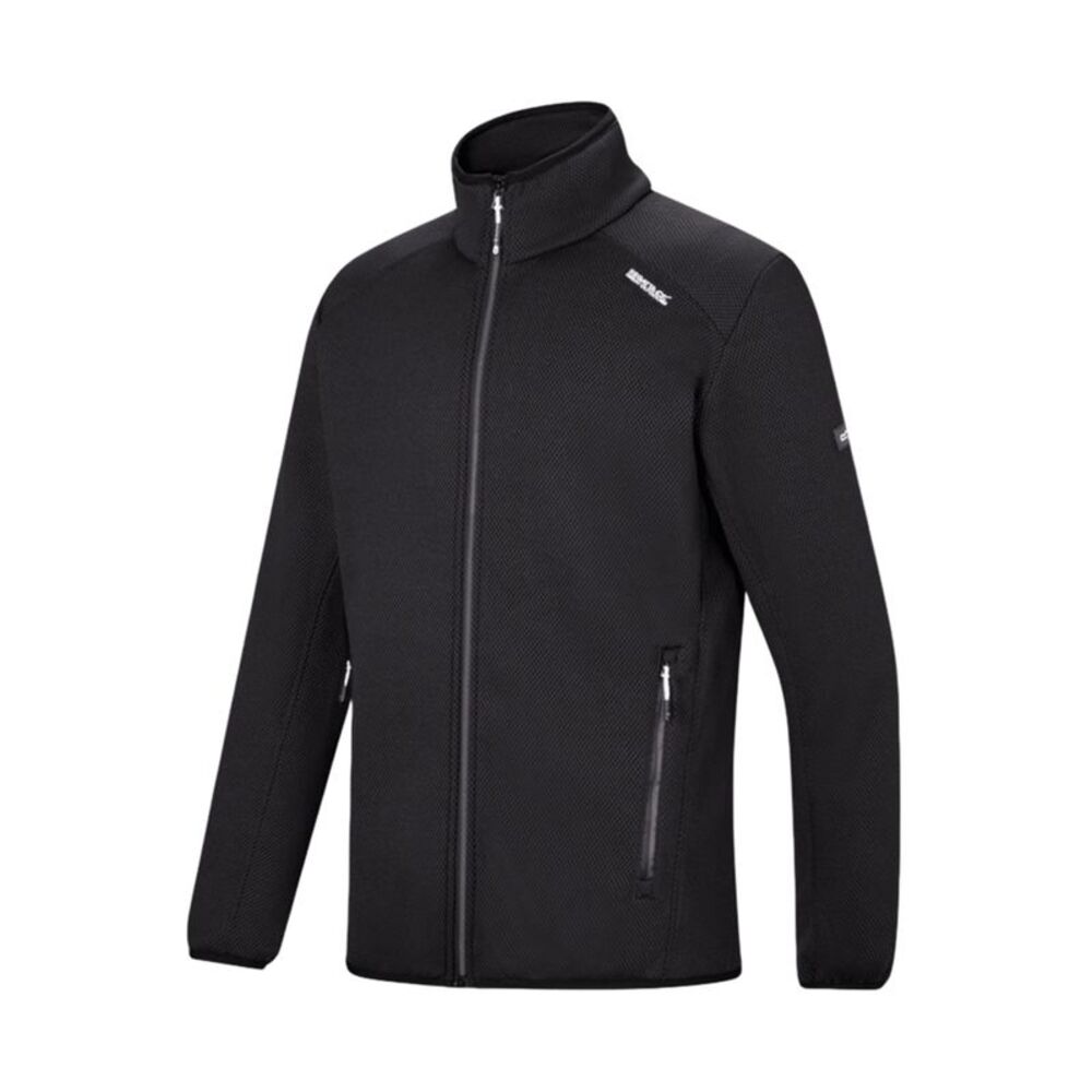 Regatta Mens Torrens Full Zip Fleece Jacket / All Black